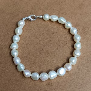 Barock Perlen Armband Natürliche Perlen Nugget Perlen Armband für Geschenk echte Perlen Armband Edelstein Armband Perlen Armband, SALE