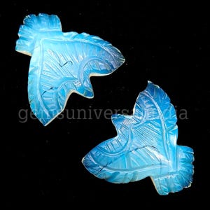 AAA Opalite Eagle Carving Gemstone, Natural Opalite Eagle Shape Gemstone, Loose Hand Carved Gemstone Eagle, Bird Carved Pendant Charm, 26MM