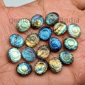 Top Quality Labradorite Evil Eye Beads, Labradorite Carved Beads, Loose Labradorite Eye Shape Gemstone Beads, Evil Eye Gemstone, 12x10MM