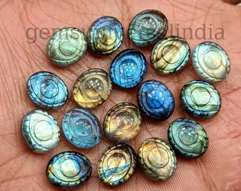 Top Quality Labradorite Evil Eye Beads, Labradorite Carved Beads, Loose Labradorite Eye Shape Gemstone Beads, Evil Eye Gemstone, 12x10MM