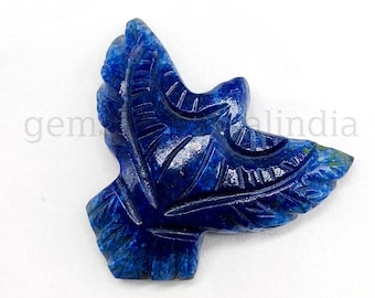 Lapis Lazuli Eagle Carving Gemstone, Natural Lapis Lazuli Eagle Shape Gemstone, Loose Hand Carved Gemstone Eagle, Bird Carved Pendant 25MM