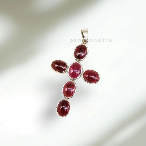 Ciondolo croce con pietre colorate marca fine gioielli in argento sterling 925 accessori europei regalo classico per le donne  36