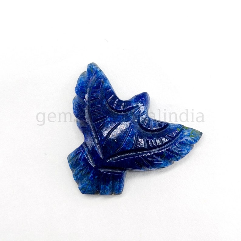 Lapis Lazuli Eagle Carving Gemstone, Natural Lapis Lazuli Eagle Shape Gemstone, Loose Hand Carved Gemstone Eagle, Bird Carved Pendant 25MM image 8