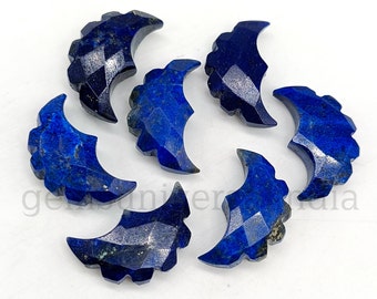 Natural Lapis Lazuli Eagle Beads, Hand Carved Eagle Shape Stone, Healing Crystal Carving, Eagle Sculpture 16MM, Carved Gemstone For Jewelry