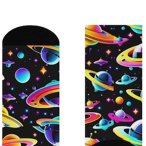 Space Socks! Premium grade, cushioned padded soles,  Free Shipping. Great Gift for under 20!