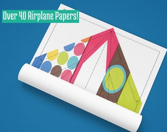 Paper Airplane Kit: 40+ Designer Papers, Origami Instructions (Digital Download)