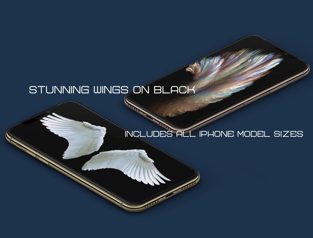 Angel Wallpaper for Iphone. High-quality 3D Backgrounds 2 PC Set of ...