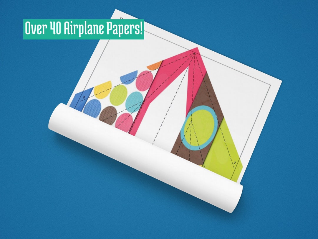 Paper Airplane Kit 40 Papers Paper Plane Instructions Etsy