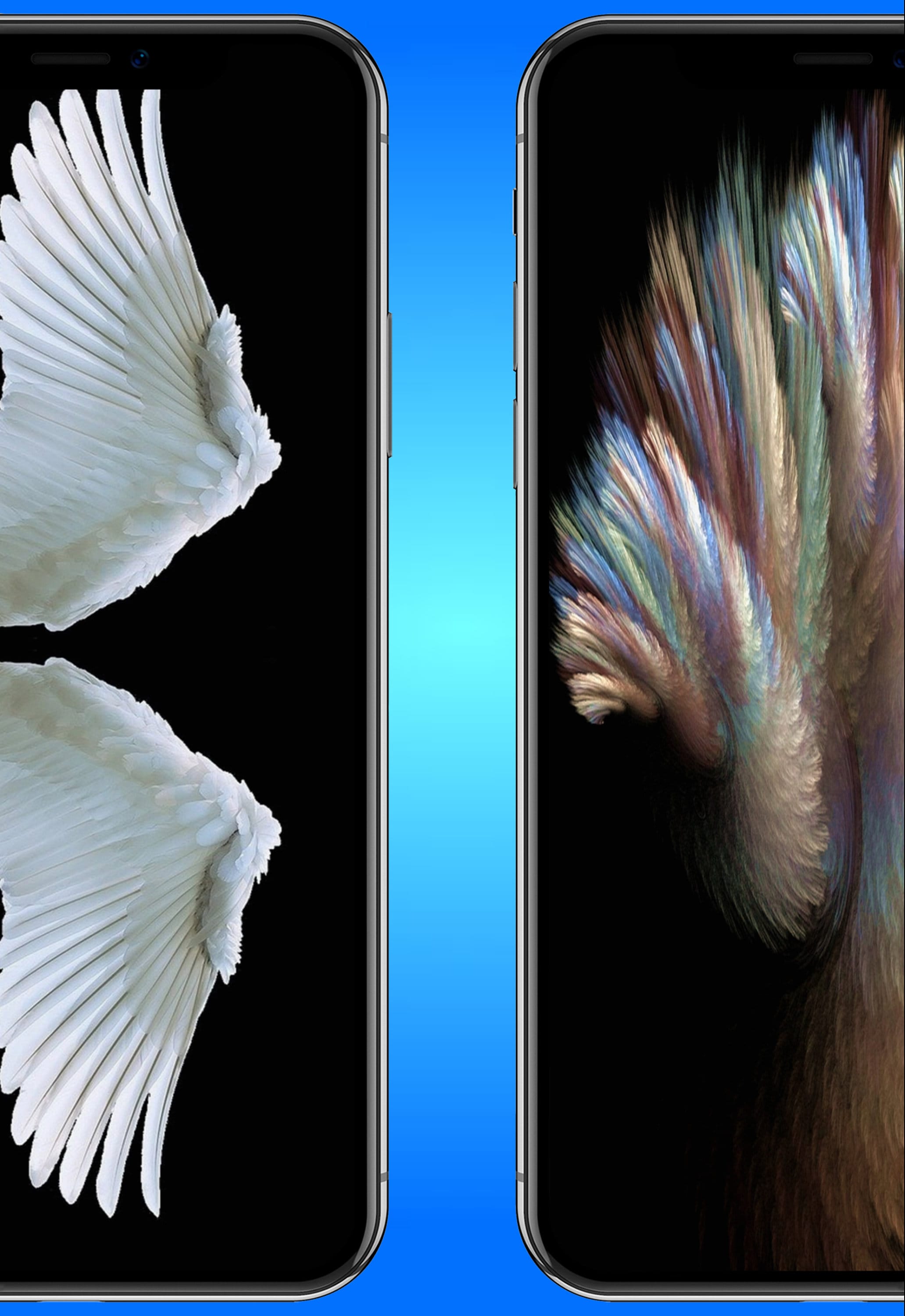 Angel Wallpaper for Iphone. High-quality 3D Backgrounds 2 PC Set of ...