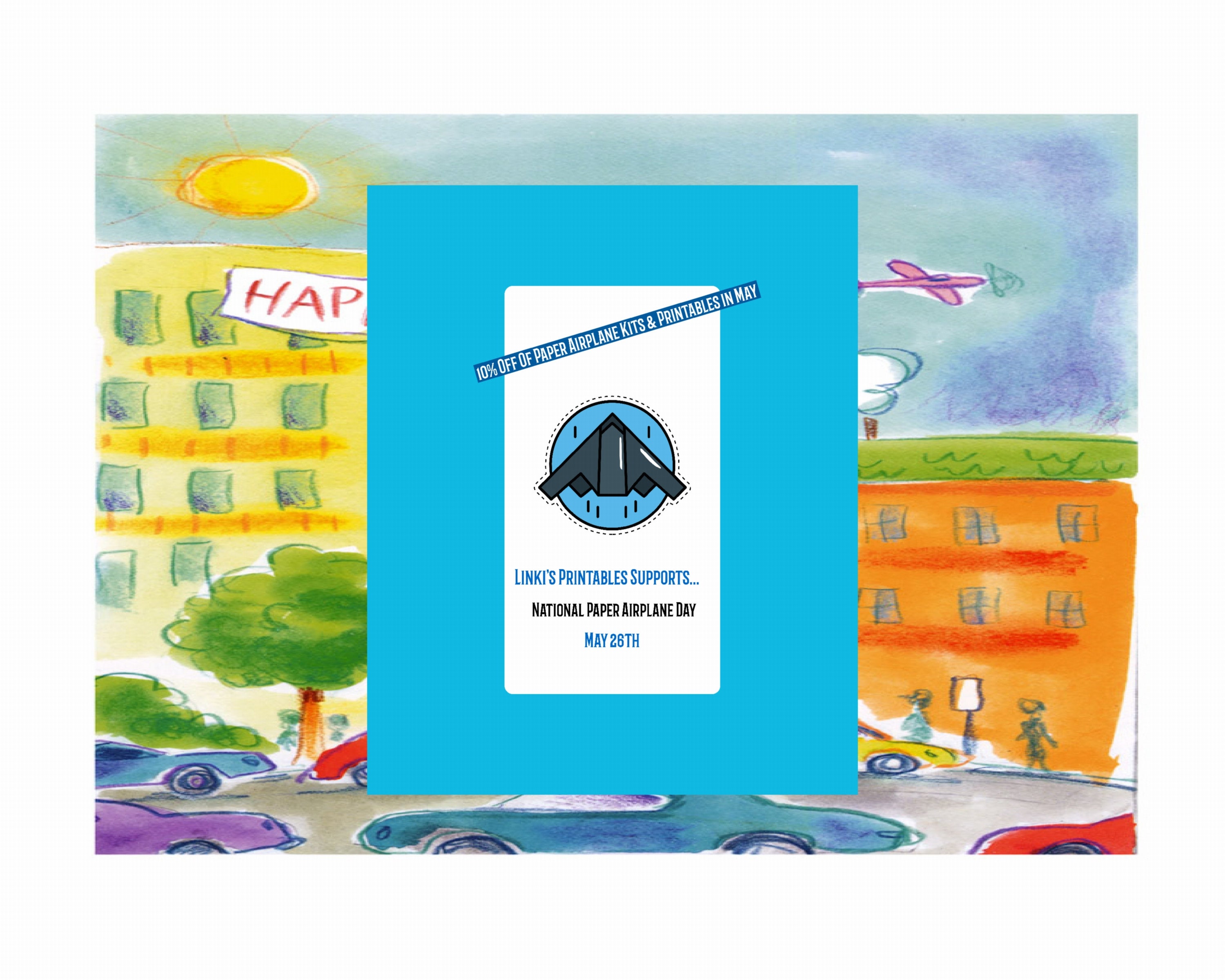 Paper Airplane Kit 3 45 New Cut and Fold Papers, Paper Plane Template