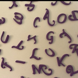 Lettere alfabeto maiuscolo 2 cm in gomma Eva foam.