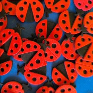 Coccinelle fustellate in gomma Eva foam