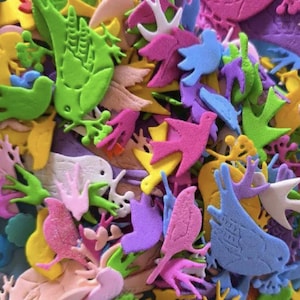 Uccellini fustellati in gomma Eva foam