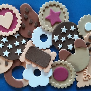 Biscotti finti in fommy, foam, gomma Eva