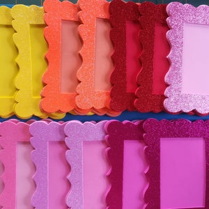 5 cornici porta foto in gomma Eva foam.
