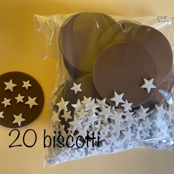 20 fake biscuits in Eva foam rubber