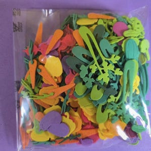 Verdure miste in gomma Eva foam.