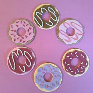Donuts ciambelle fustellati in gomma Eva fommy foam