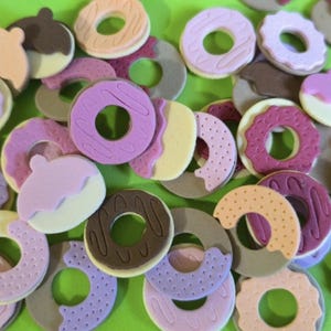 Donuts ciambelle fustellati in gomma Eva fommy foam