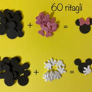60 découpes d'une petite souris en caoutchouc mousse Eva.