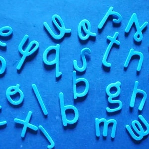 Lettere alfabeto 3,50 cm in gomma Eva foam.