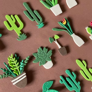 13 kits découpés en mousse Eva pour créer 13 plantes