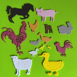Animali della fattoria in gomma Eva foam