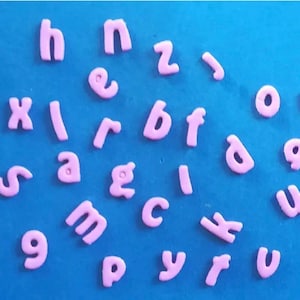 Lettere alfabeto 1,50 cm in gomma Eva foam.