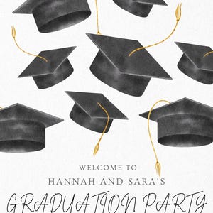 Custom graduation party sign, graduation announcement sign, graduation welcome sign, graduation party, graduation party sign