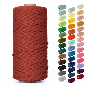 Nook Theory 3mm Macrame Cord 109 Yards - Soft Macrame Rope Perfect for Knots - Macrame Supplies for Wall Hangers & Boho Decorations