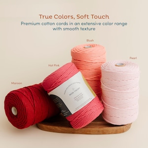3mm Macrame Cord 220 Yards – Soft Cotton Rope for Boho Decor image 11