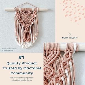 3mm Macrame Cord 220 Yards – Soft Cotton Rope for Boho Decor image 3