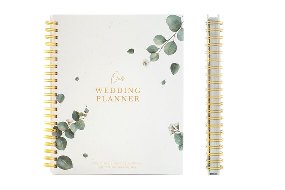  Comprehensive Wedding Planner Book and Organizer for the Bride  - Wedding Planning Book, Engagement Gifts for Women, Bride To Be Gifts,  Wedding Planner for Bride, Wedding Notebook (Eucalyptus) : Office Products