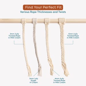3mm Macrame Cord 220 Yards – Soft Cotton Rope for Boho Decor image 7
