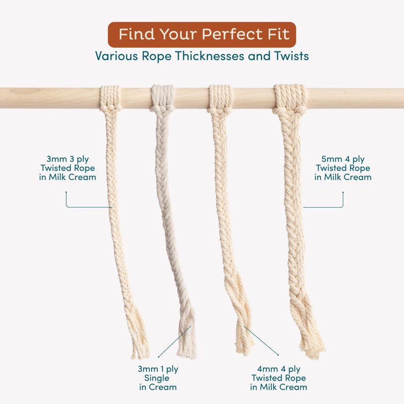 3mm Macrame Cord 220 Yards – Soft Cotton Rope for Boho Decor image 7
