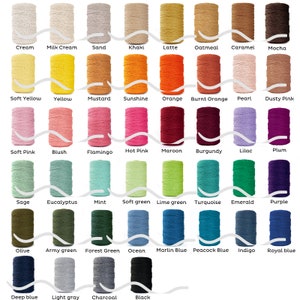 3mm Macrame Cord 220 Yards – Soft Cotton Rope for Boho Decor image 2