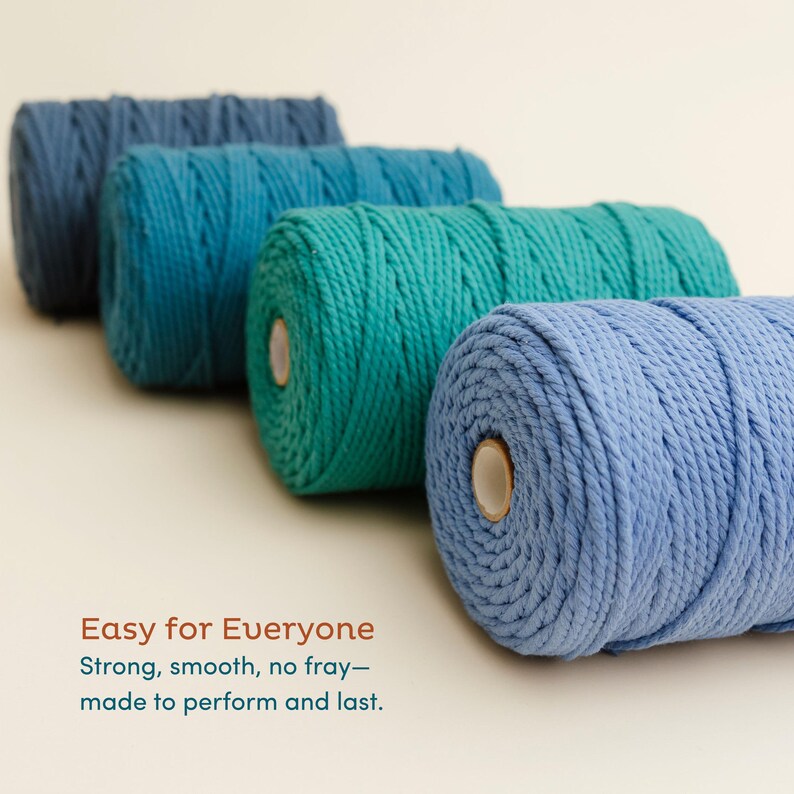 3mm Macrame Cord 220 Yards – Soft Cotton Rope for Boho Decor image 16