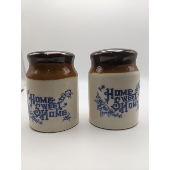 Vintage Home Sweet Home Salt and Pepper Shakers 3 Japan Etsy
