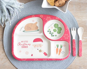 baby christmas dinner plate