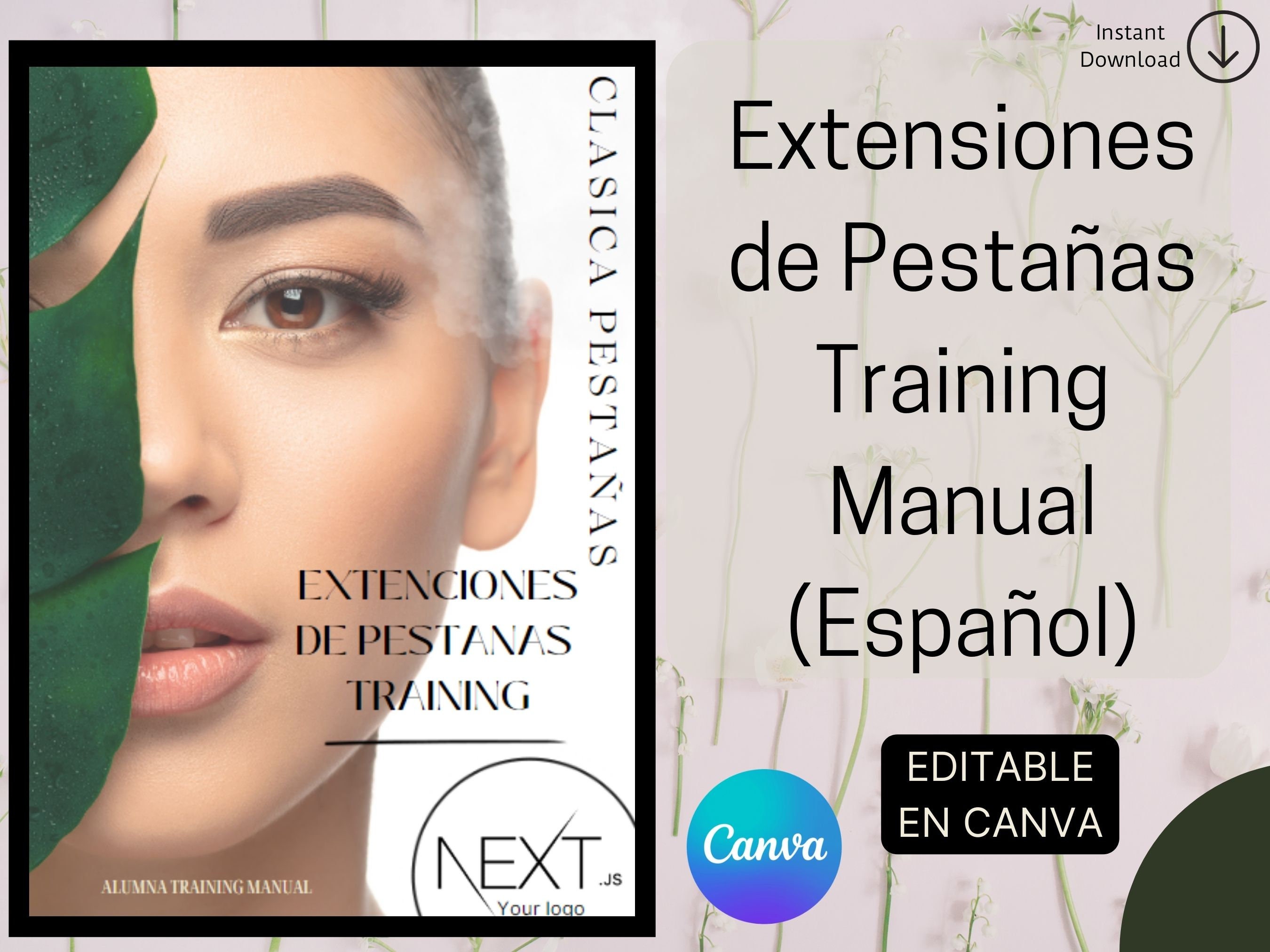 2023 Manual De Extensiones De Pestanas, Classic Lashtraining in Spanish