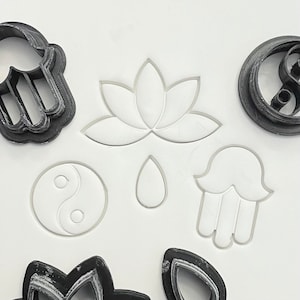 Zen Clay Cutter Collection,  Yin-Yang Clay Cutter, Fondant Cutter, Cookie Cutter, Unique Clay Cutter