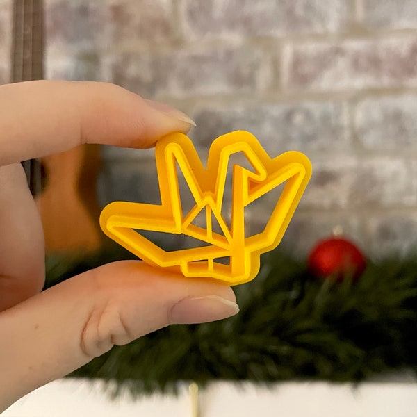 Paper Crane Clay Cutter,  Origami Clay Cutter, Fondant Cutter, Cookie Cutter, Unique Clay Cutter