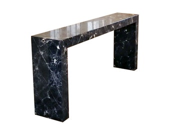 Extra Large Marble Console Table for Entryway, Ice Flower Marble Console Table, Sofa Table, Modern, and luxury Stone Furniture