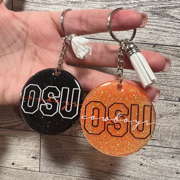 Glitter Keychain Etsy