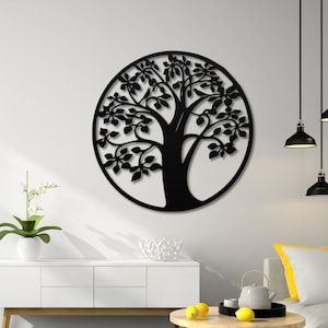 Tree of Life Metal Wall Art Tree of Life Metal Sign Living Room Decoration Aniverassary Housewarming Wedding Gift Idea Outdoors Tree WallArt