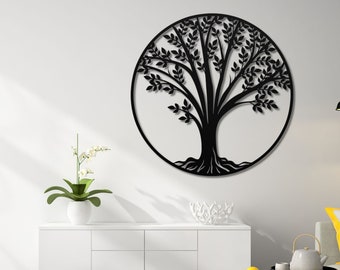 Metal Tree of Life Wall Art: Celtic Home Decor
