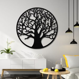 Tree of Life Metal Wall Art Metal Sign Living Room Decoration Aniverassary Housewarming Wedding Gift Idea Outdoors Celtic Oak Tree Wall Art
