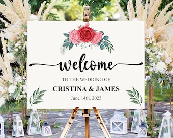 Custom Wedding Welcome Sign - Ceremony Decor - Printed Wedding Board Sign - Personalized Wedding Signs - Your Wedding Decor