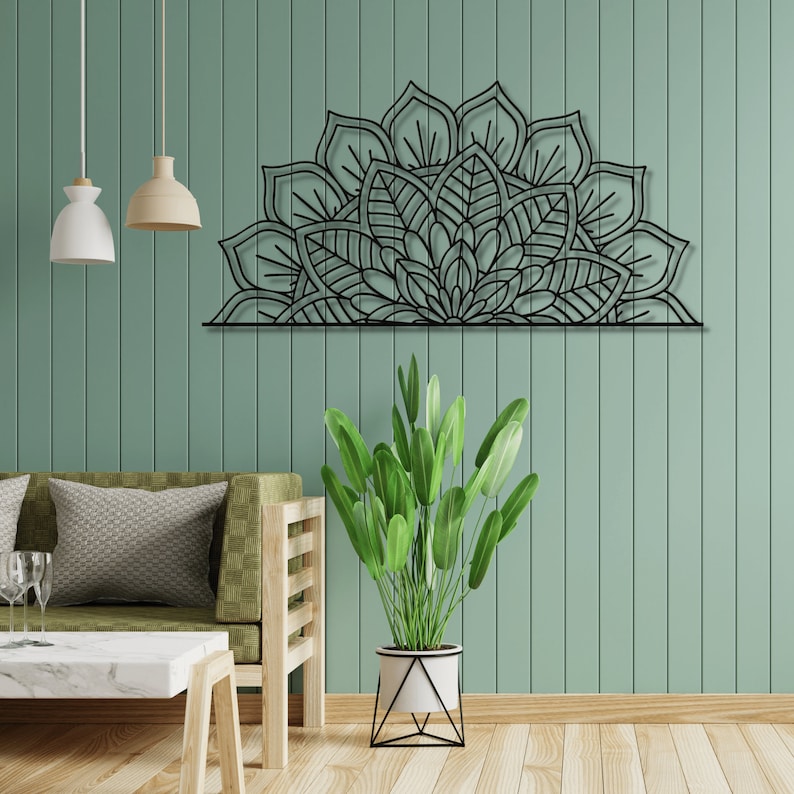 Metal Mandala Wall Art Metal Wall Decor Above Bed Decor - Etsy