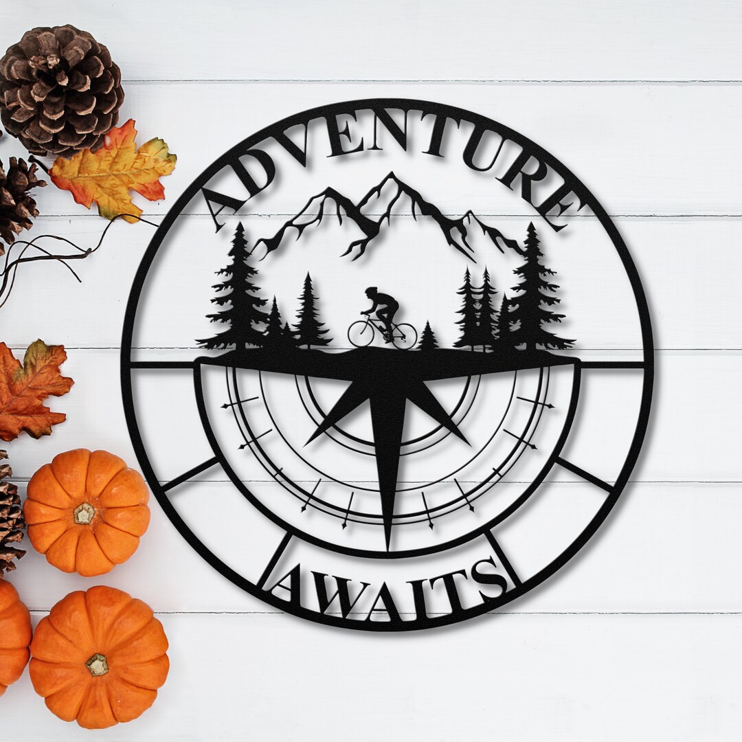 Mountain Bike Wall Art, Metal Bike Wall Art, Mountain Bike Decor